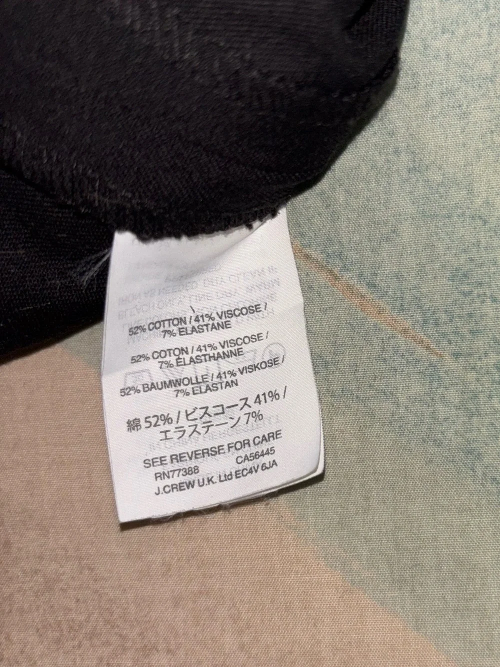 J. Crew Martie Pants  in Bi-Stretch Cotton black size 14